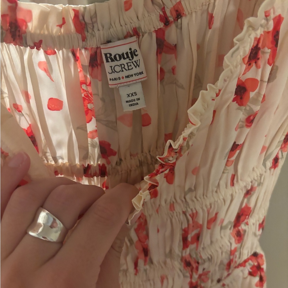 Rouje J.Crew Floral Ruffle Dress